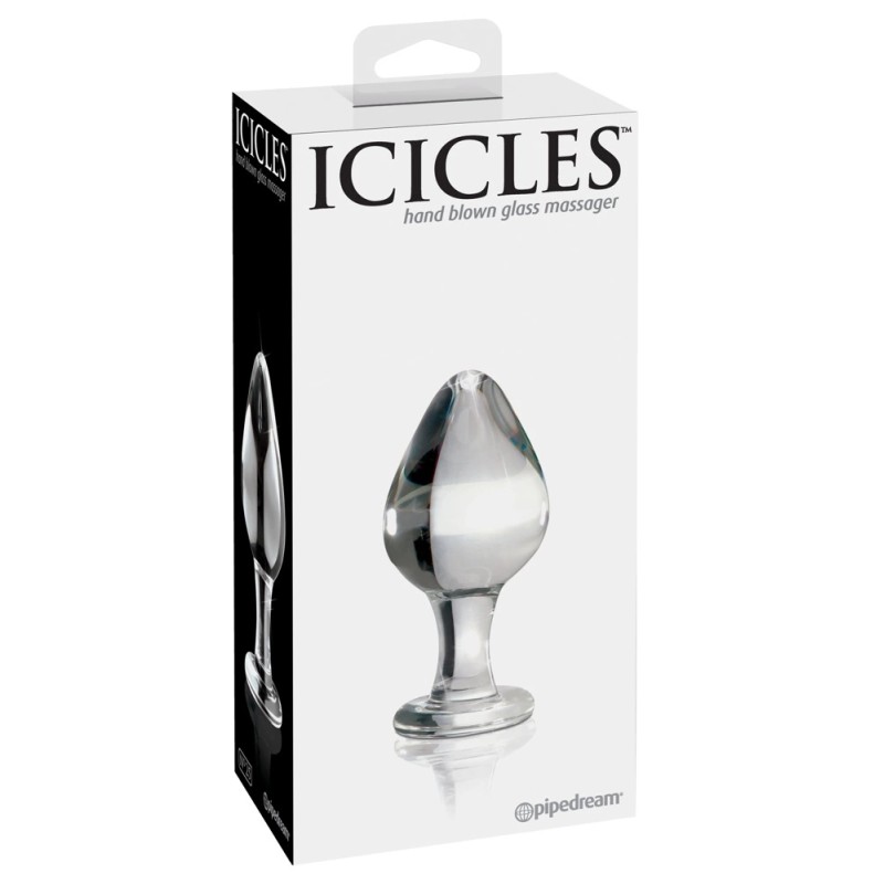 Icicles - Ekskluzywny Szklany Korek Idealny Do Masażu